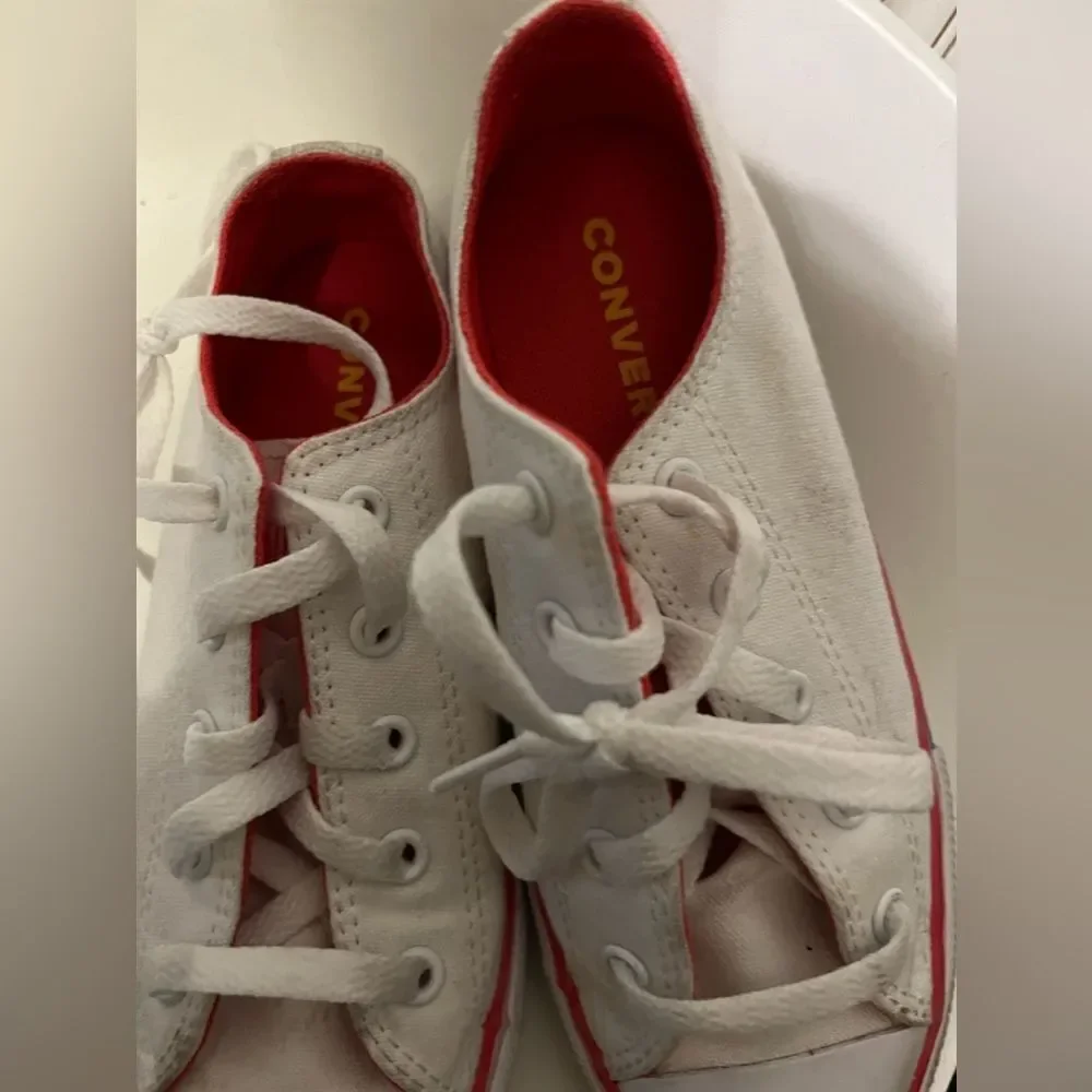 Converse Junior Chuck Taylor All Star Ox White Pink Sneaker 668484F Size 1